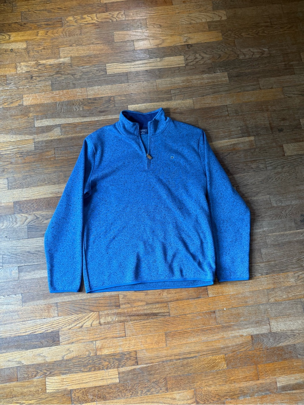 crown & ivy Blue Quarter-Zip Men's Sweater